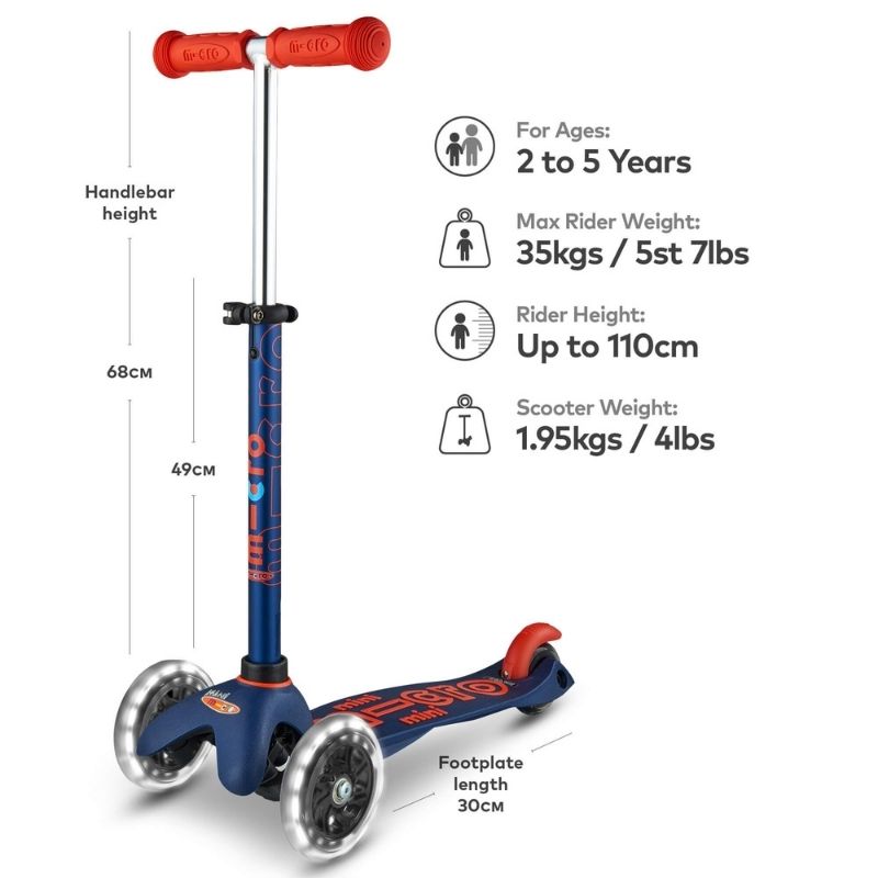 Mini micro scooter best sale blue